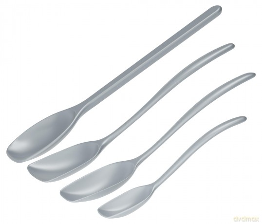 Rosti - NEW Classic kitchen spoons, Set of 4 - Dusty Blue