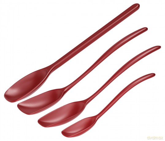 Rosti - NEW Classic kitchen spoons, Set of 4 - Red