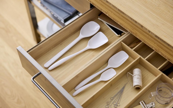Rosti - NEW Classic kitchen spoons, Set of 4 - White