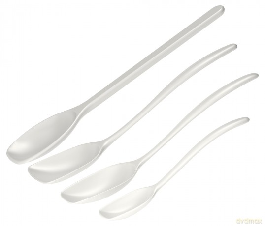 Rosti - NEW Classic kitchen spoons, Set of 4 - White