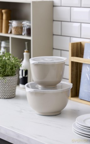 Rosti - NEW Margrethe bowls, Set of 2 + lids - Humus
