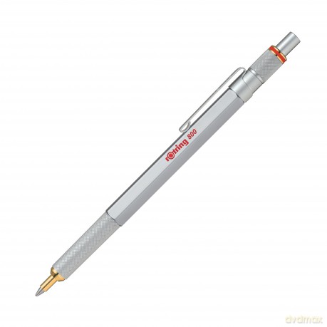 Rotring - rOtring 800 Ballpoint Pen - Black Ink - Silver Barrel