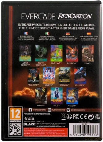 RTR Blaze Evercade Renovation Cartridge 1