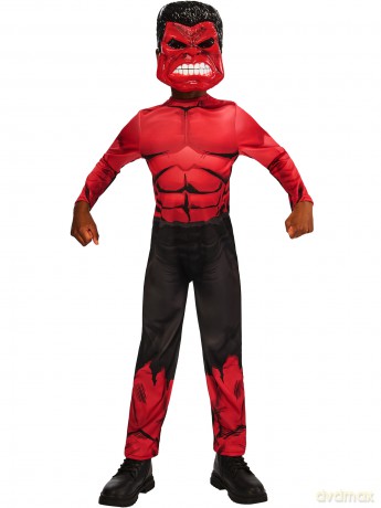 Rubies - Child Costume - Red Hulk (98-104 cm)