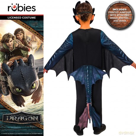 Rubies - Classic costume - Toothless (110-116 cm)