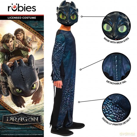 Rubies - Classic costume - Toothless (110-116 cm)