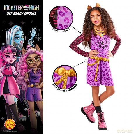 Rubies - Monster High Costume - Clawdeen Wolf (122-128 cm)