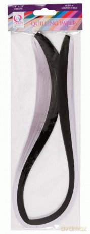 Paski Do Quillingu 3 Mm Czarno-Białe [SZKOŁA]