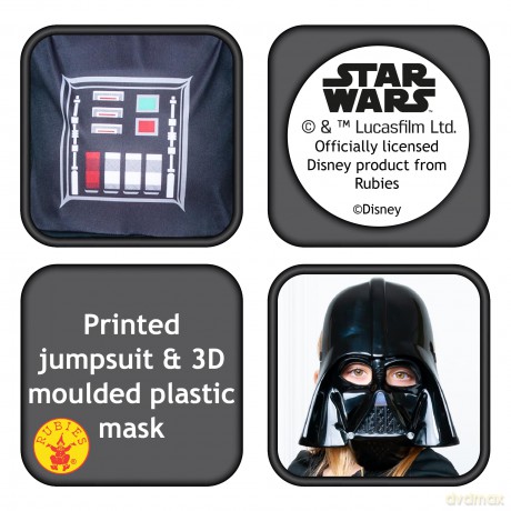 Rubies - Star Wars Costume - Darth Vader (128 cm)