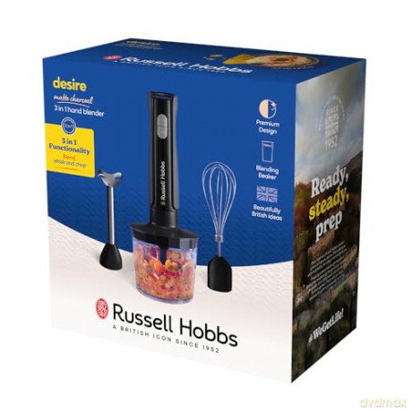 Russell Hobbs - 3 in 1 Hand Blender - Matte Charcoal