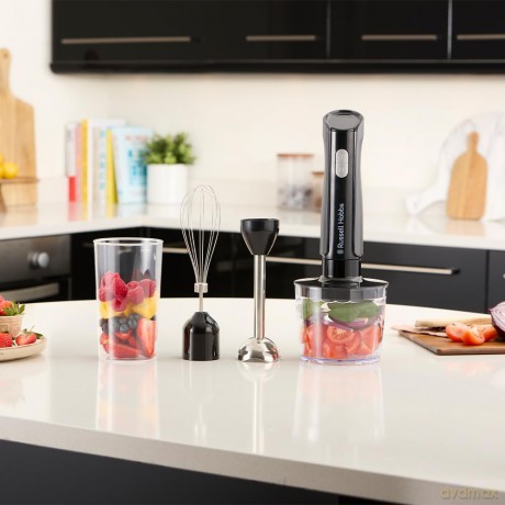 Russell Hobbs - 3 in 1 Hand Blender - Matte Charcoal
