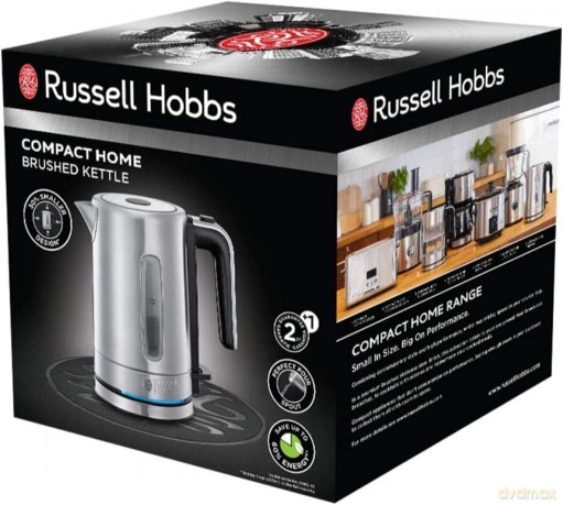 Russell Hobbs - Compact Home Kettle - Stainless Steel