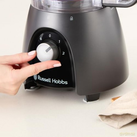 Russell Hobbs - Food Processor - Matte Charcoal - 2.3L Bowl, 1.5L Jug Blender