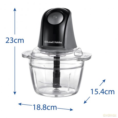 Russell Hobbs - Matte Charcoal Mini Chopper - Matte Charcoal - 1L