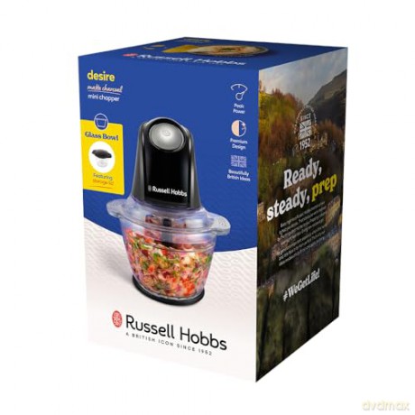 Russell Hobbs - Matte Charcoal Mini Chopper - Matte Charcoal - 1L