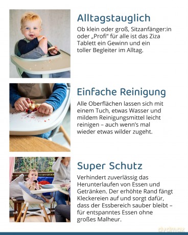SAFE - Ziza Seat Tray - Creamy