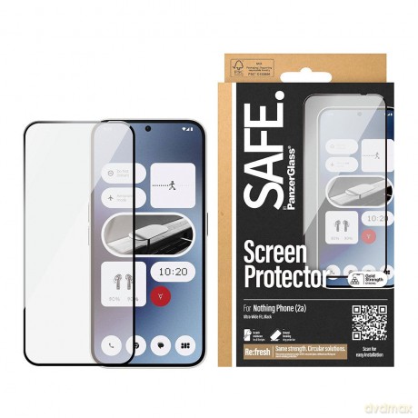 SAFE by PanzerGlass- Screen Protector - Nothing Phone 2a, 2a Plus - Ultra-Wide Fit