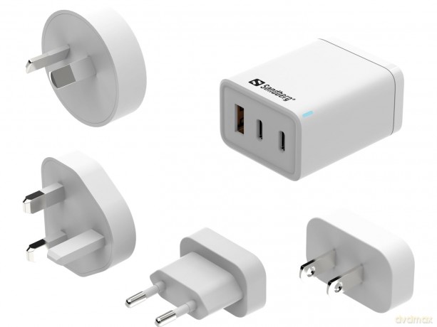 Sandberg - 3in1 Travel Charger USB-C/A 65W
