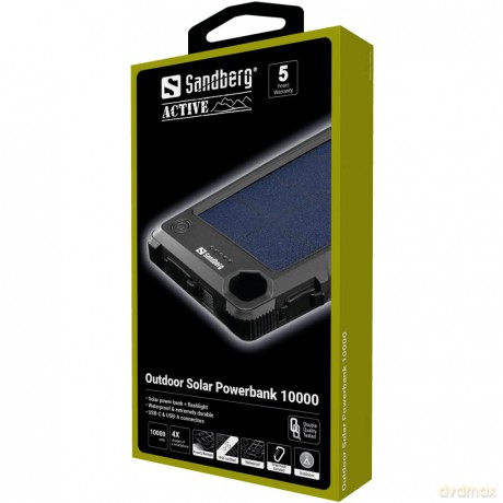 Sandberg - Outdoor Solar Powerbank 10000