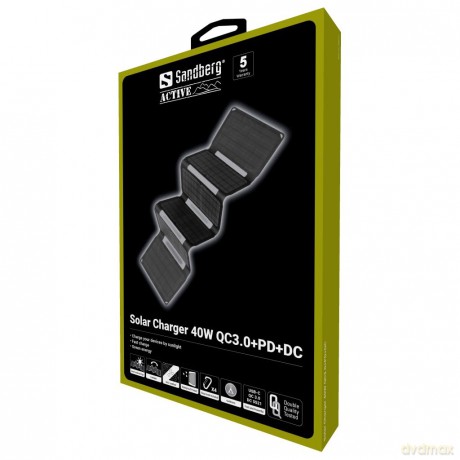 Sandberg - Solar Charger 40W QC3.0+PD+DC