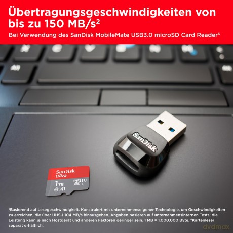 SANDISK - MicroSDXC Mobil Ultra 1TB 150MB/s UHS-I Adapt