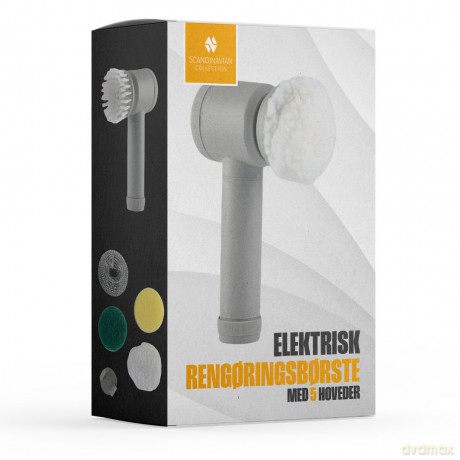 Scandinavian Collection - Electric Cleaning Brush - 5 Heads - 19.5 x 11 cm