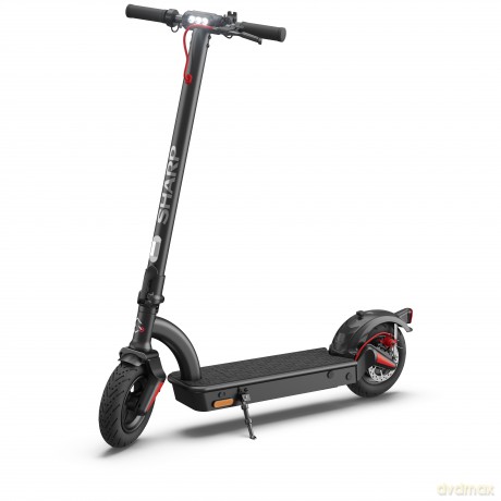 Sharp - Electric Scooter with rear Suspension - Black [SPORT]