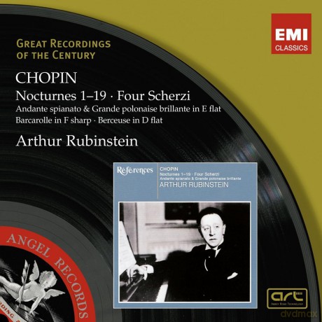 Artur Rubinstein: Fryderyk Chopin Nocturnes 1-19 Four Scherzi [2CD]