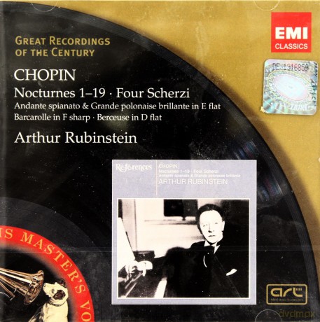 Artur Rubinstein: Fryderyk Chopin Nocturnes 1-19 Four Scherzi [2CD]
