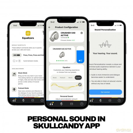 Skullcandy - Crusher 540 Active Over-Ear - Black Coal