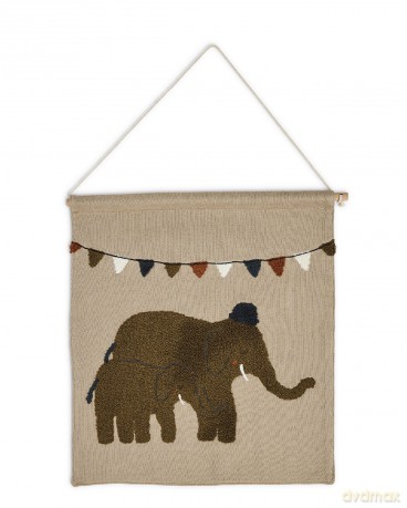 Smallstuff - Wall deco, elephants - 37x33 cm (40023-10)