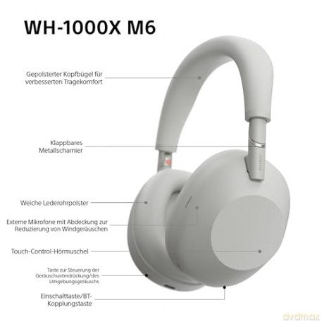 Sony - WH-1000XM6 - Noise Cancelling Wireless Headphones