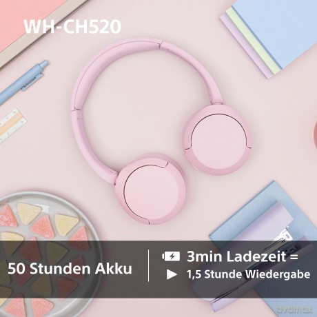 Sony - WH-CH520 Wireless On-Ear Headphones