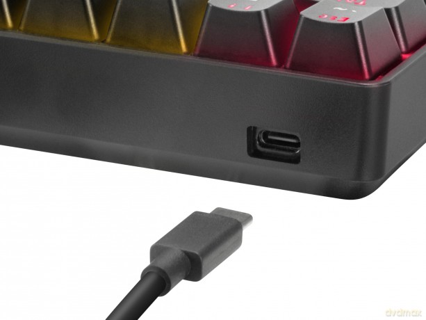 Klawiatura gamingowa Speedlink - ATMOS RGB Rainbow Mechanical 60% Gaming Keyboard with brown switches, black - US layout