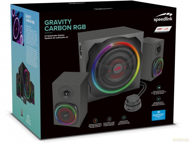 Zestaw głośników Speedlink - GRAVITY CARBON RGB 2.1 Speaker System