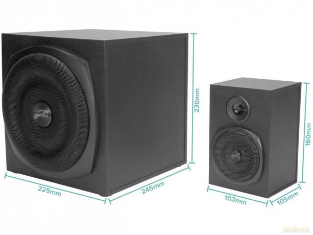 Speedlink - GRAVITY LT 2.1 Subwoofer System, black