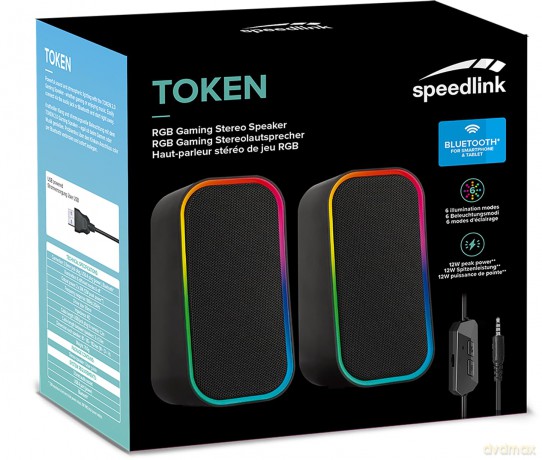 Speedlink - TOKEN RGB Gaming Stereo Speaker, black