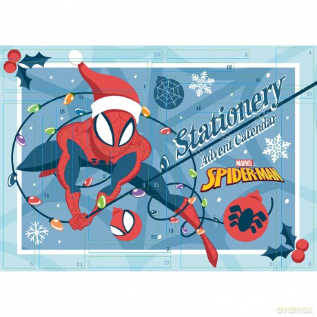 SPIDERMAN papierniczy Kalendarz Adwentowy 2025