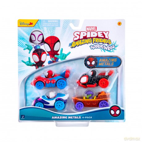 Spidey - Amazing Metals Car 4 Pack (SNF0378)
