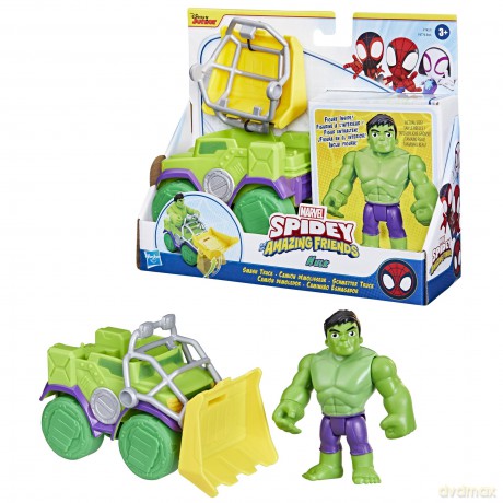 Spidey and His Amazing Friends - Vehicle and Accessory Set - Hulk [FIGURKA]