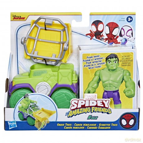 Spidey and His Amazing Friends - Vehicle and Accessory Set - Hulk [FIGURKA]