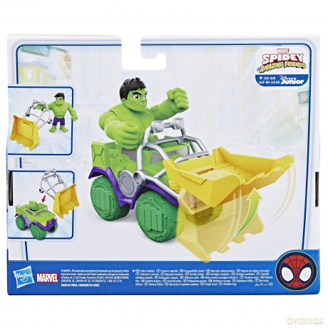 Spidey and His Amazing Friends - Vehicle and Accessory Set - Hulk [FIGURKA]