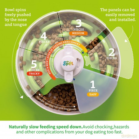 SPIN - Starter kit - Interactive Feeder UFO Maze with Twister - Green