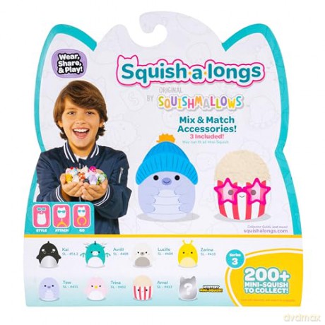 Squish-a-longs 2,5 cm 8-pak S3 - Variant 2 [FIGURKA]