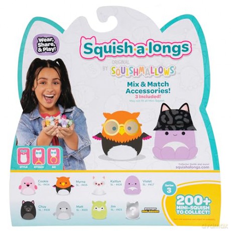 Squish-a-longs 2,5 cm 8-pak S3 - Variant 3 [FIGURKA]