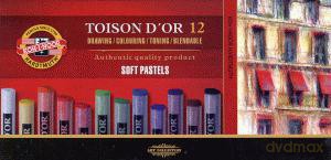 Pastele Suche 12 Kolorów Toison [SZKOŁA]