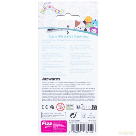 Squishmallows - Cam Wristlet Keyring (350106)