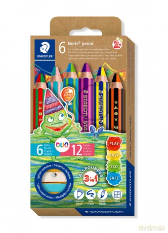 Staedtler - Noris Junior Duo coloured pencils - 6 pcs (1402 C6)