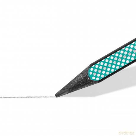 Staedtler - NORIX Pencil Set, 2 pencils, eraser and sharpener - Green (181 SBK2-2)