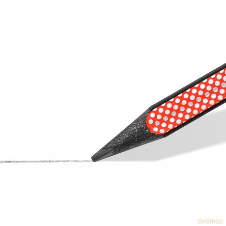 Staedtler - NORIX Pencil Set, 2 pencils, eraser and sharpener - Red (181 SBK2-2)